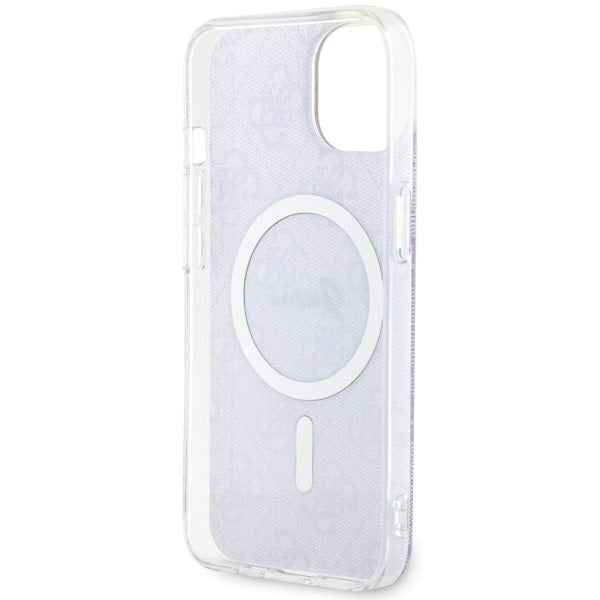 Guess MagSafe dėklas iPhone 14 – violetinis