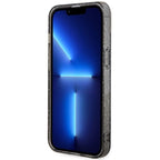 Guess MagSafe dėklas iPhone 14 – juodas, blizgus