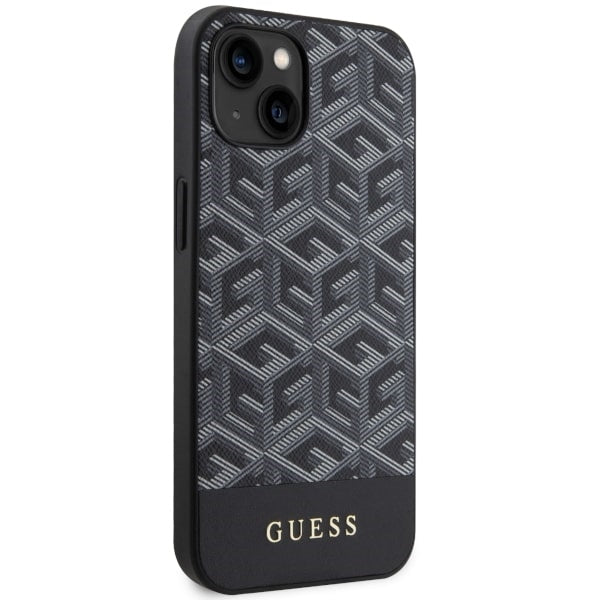 Guess G Cube MagSafe dėklas iPhone 14 – juodas
