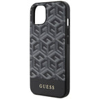 Guess G Cube MagSafe dėklas iPhone 14 – juodas