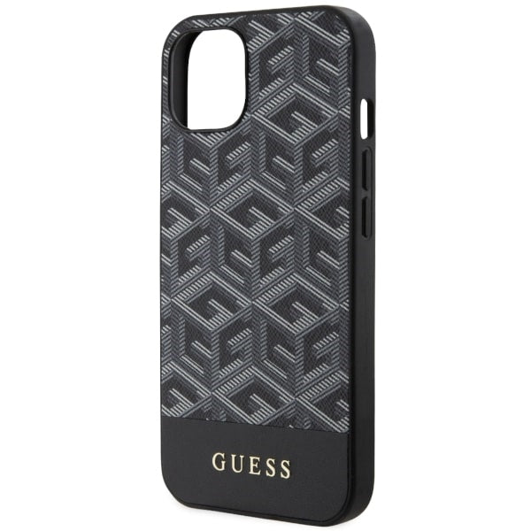 Guess G Cube MagSafe dėklas iPhone 14 – juodas