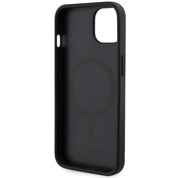 Guess G Cube MagSafe dėklas iPhone 14 – juodas