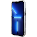 Guess MagSafe dėklas iPhone 14 – mėlynas leopardas