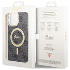 Guess MagSafe dėklas iPhone 14 Pro Max – juodas