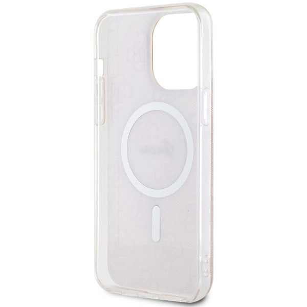 Guess 4G MagSafe dėklas iPhone 14 Pro Max – rožinis -- iPhone 14 Pro Max