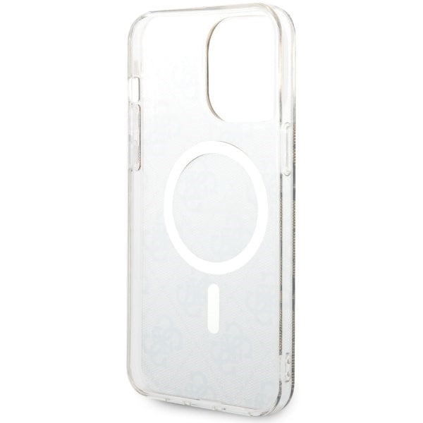 Guess 4G MagSafe dėklas iPhone 14 Pro Max – rudas