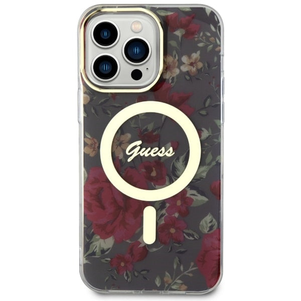 Guess MagSafe dėklas iPhone 14 Pro Max – žalias/khaki