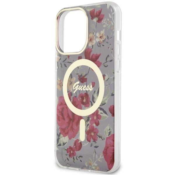 Guess MagSafe dėklas iPhone 14 Pro Max – žalias/khaki