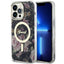Guess MagSafe dėklas iPhone 14 Pro Max – juodas, gėlės