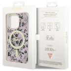 Guess MagSafe dėklas iPhone 14 Pro Max – rožinis