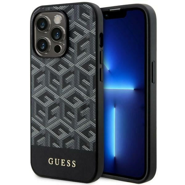 Guess MagSafe dėklas iPhone 14 Pro Max – juodas