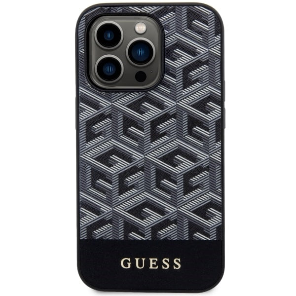 Guess MagSafe dėklas iPhone 14 Pro Max – juodas