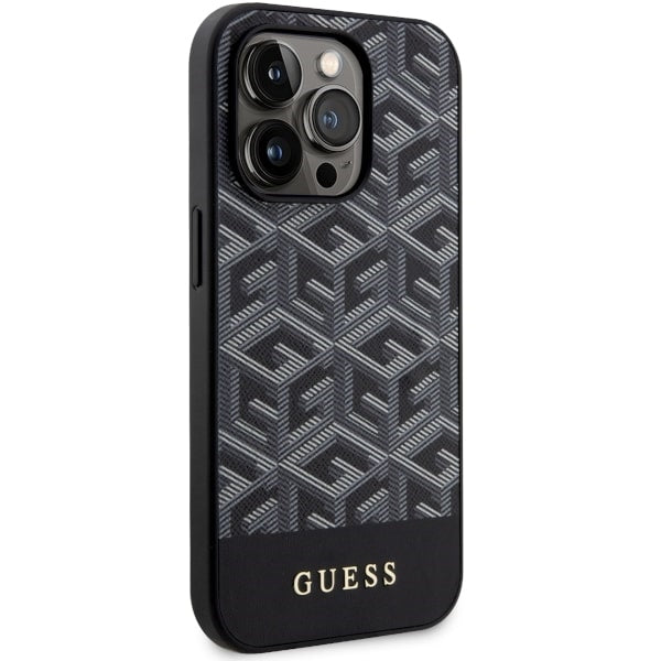 Guess MagSafe dėklas iPhone 14 Pro Max – juodas