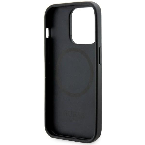 Guess MagSafe dėklas iPhone 14 Pro Max – juodas