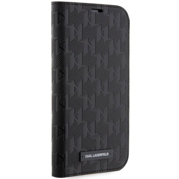 Karl Lagerfeld dėklas-knygutė iPhone 14 Pro – juodas