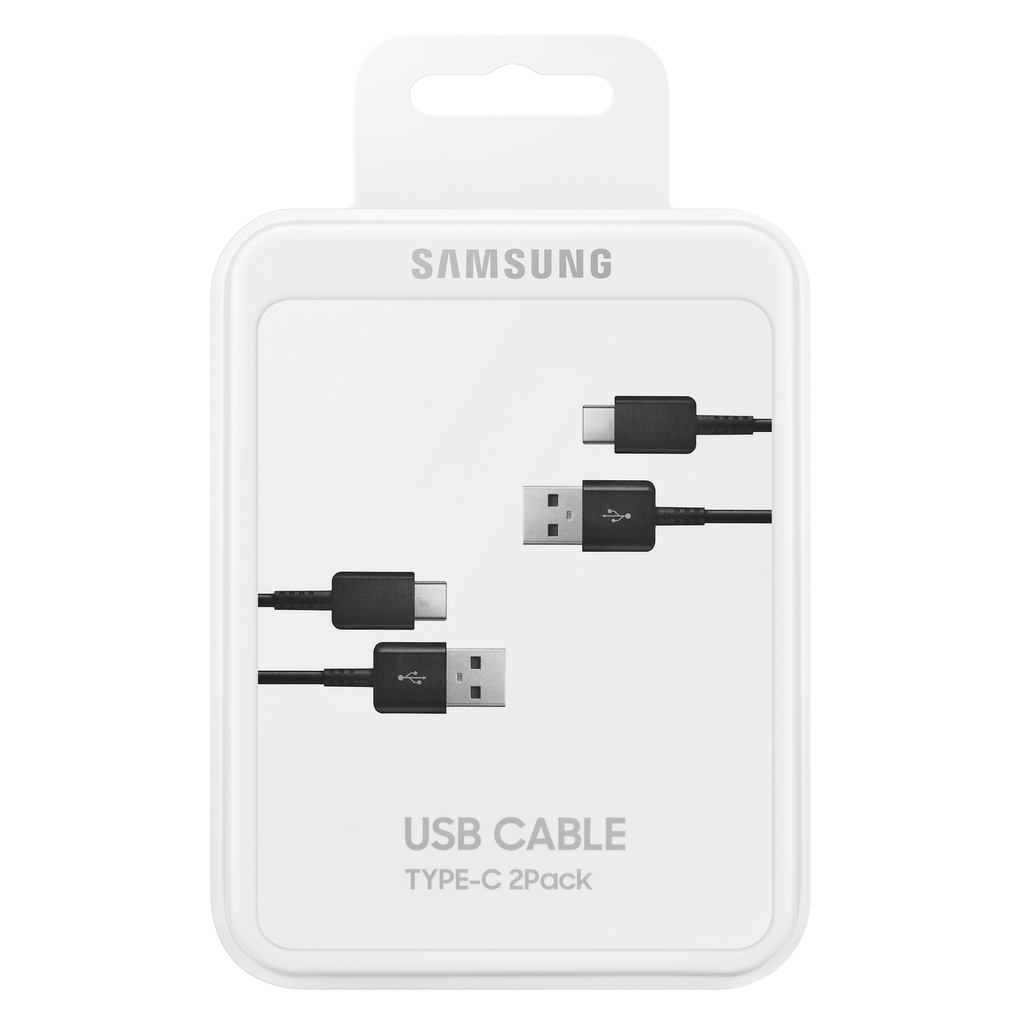 Samsung USB C Laidas 480Mbps 5A 1.5m (EP-DG930MBEGWW) - juodas (2 vnt. rinkinys)