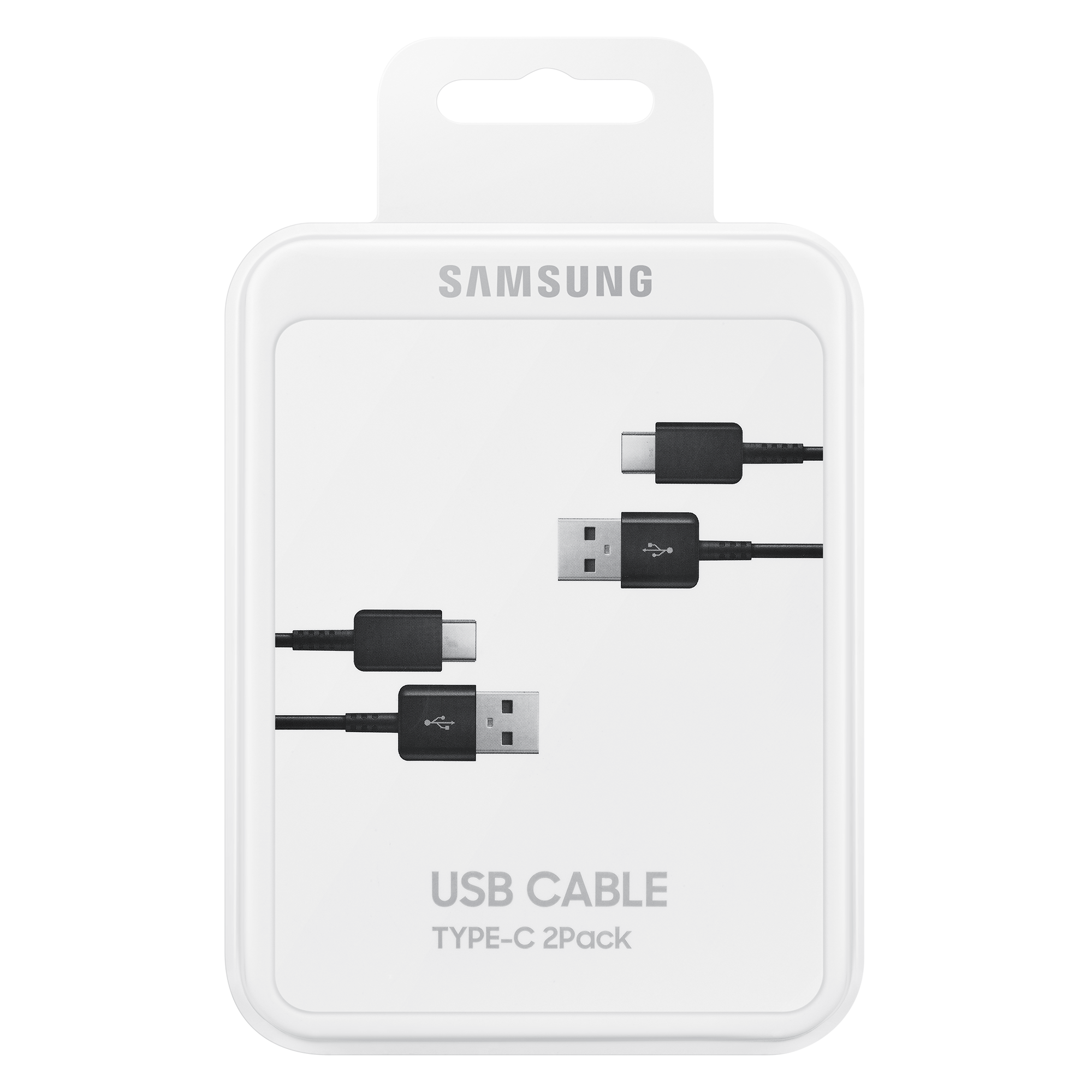 Samsung USB C Laidas 480Mbps 5A 1.5m (EP-DG930MBEGWW) - juodas (2 vnt. rinkinys)