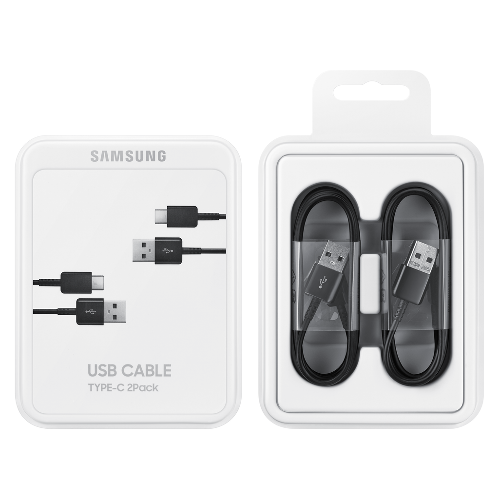 Samsung USB C Laidas 480Mbps 5A 1.5m (EP-DG930MBEGWW) - juodas (2 vnt. rinkinys)