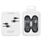 Samsung USB C Laidas 480Mbps 5A 1.5m (EP-DG930MBEGWW) - juodas (2 vnt. rinkinys)
