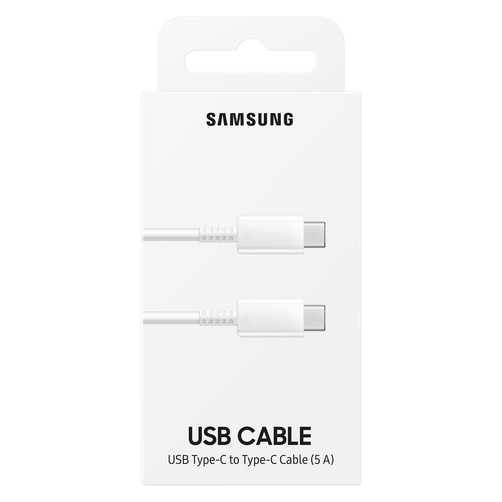 Samsung laidas USB-C - USB-C EP-DN975BWEGWW 5A 480Mb/s 1m baltas