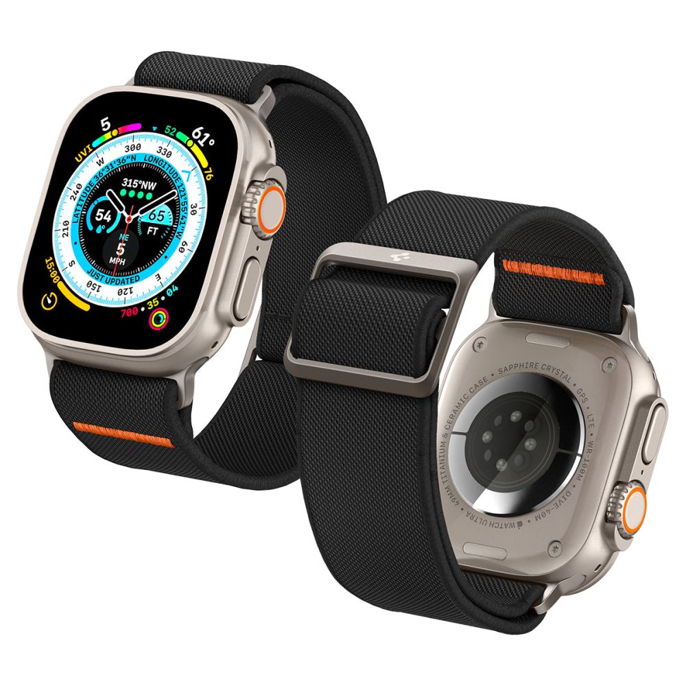 Spigen Fit Lite Ultra apyrankė Apple Watch – juoda