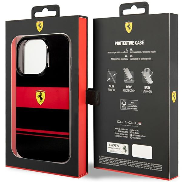 Ferrari MagSafe dėklas iPhone 14 Pro – juodas