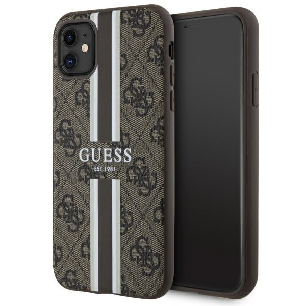 Guess MagSafe dėklas iPhone 11/XR – rudas -- iPhone 11