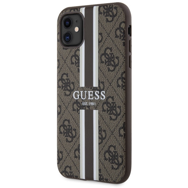 Guess MagSafe dėklas iPhone 11/XR – rudas -- iPhone 11