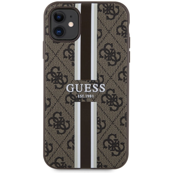 Guess MagSafe dėklas iPhone 11/XR – rudas -- iPhone 11