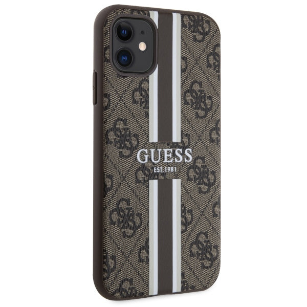 Guess MagSafe dėklas iPhone 11/XR – rudas -- iPhone 11
