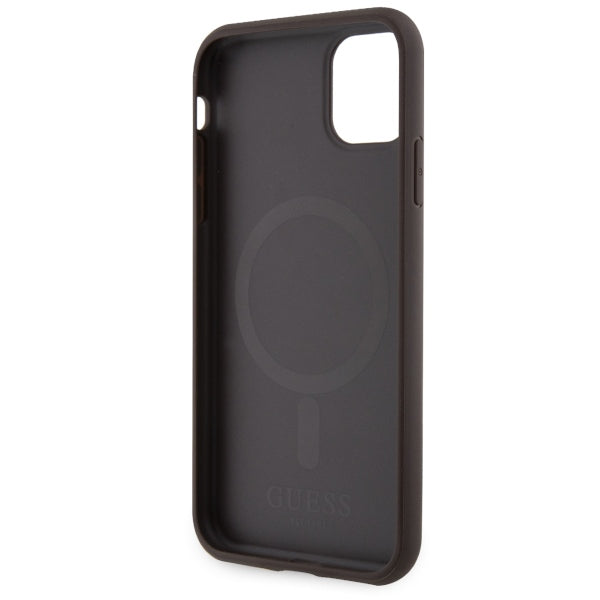 Guess MagSafe dėklas iPhone 11/XR – rudas -- iPhone 11