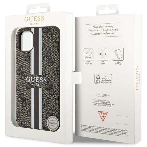 Guess MagSafe dėklas iPhone 11/XR – rudas -- iPhone 11