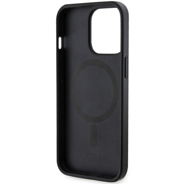 Guess MagSafe dėklas iPhone 13/13 Pro – juodas