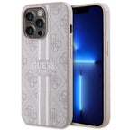 Guess MagSafe dėklas iPhone 13/13 Pro – rožinis
