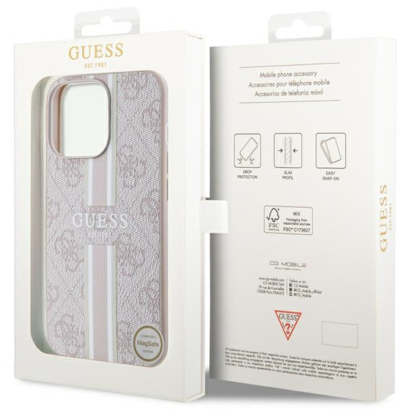 Guess MagSafe dėklas iPhone 13/13 Pro – rožinis