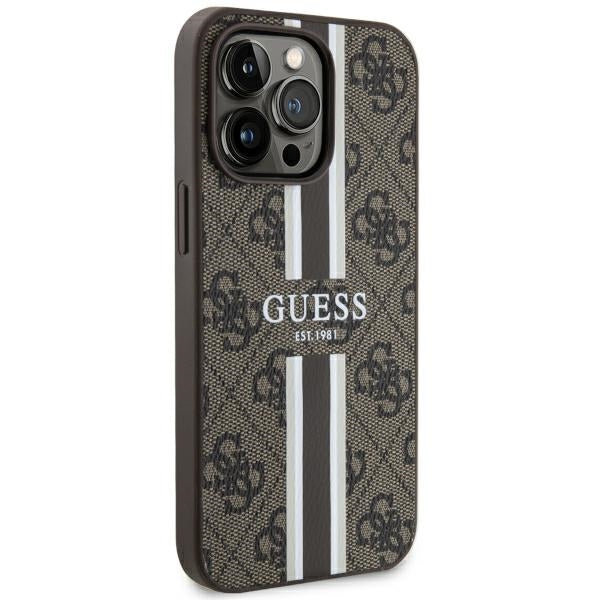 Guess MagSafe dėklas iPhone 13/13 Pro – rudas