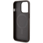 Guess MagSafe dėklas iPhone 13 Pro Max – rudas