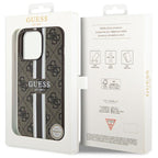 Guess MagSafe dėklas iPhone 13 Pro Max – rudas