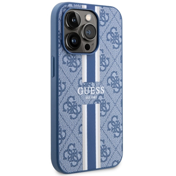 Guess MagSafe dėklas iPhone 14 Pro – mėlynas