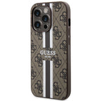 Guess MagSafe dėklas iPhone 14 Pro – rudas