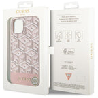 Guess MagSafe dėklas iPhone 14 Plus – rožinis