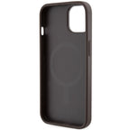 Guess MagSafe dėklas iPhone 14 Plus – rudas