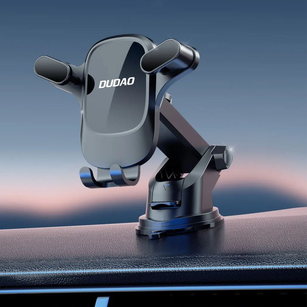 Dudao F5Pro automobilinis telefono laikiklis prietaisų skydui juodas