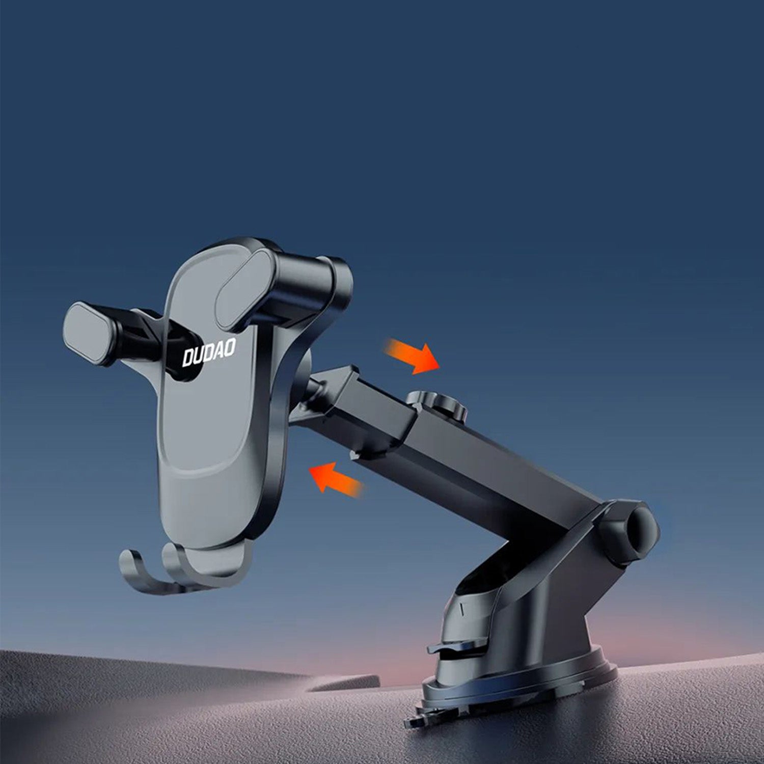Dudao F5Pro automobilinis telefono laikiklis prietaisų skydui juodas
