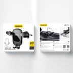 Dudao F5Pro automobilinis telefono laikiklis oro angoms juodas