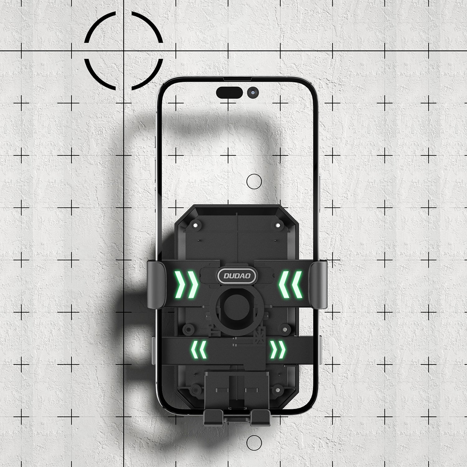 Dudao F7C dviračio / motociklo telefono laikiklis - juodas