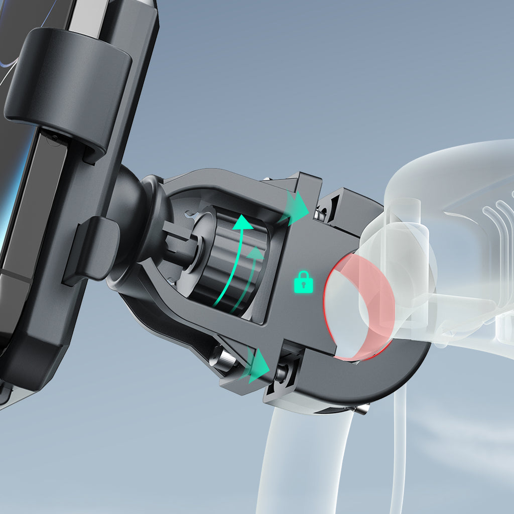 Dudao F7C dviračio / motociklo telefono laikiklis - juodas