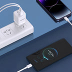 Dudao A13Pro GaN 33W PPS sieninis įkroviklis USB-C/USB, baltas