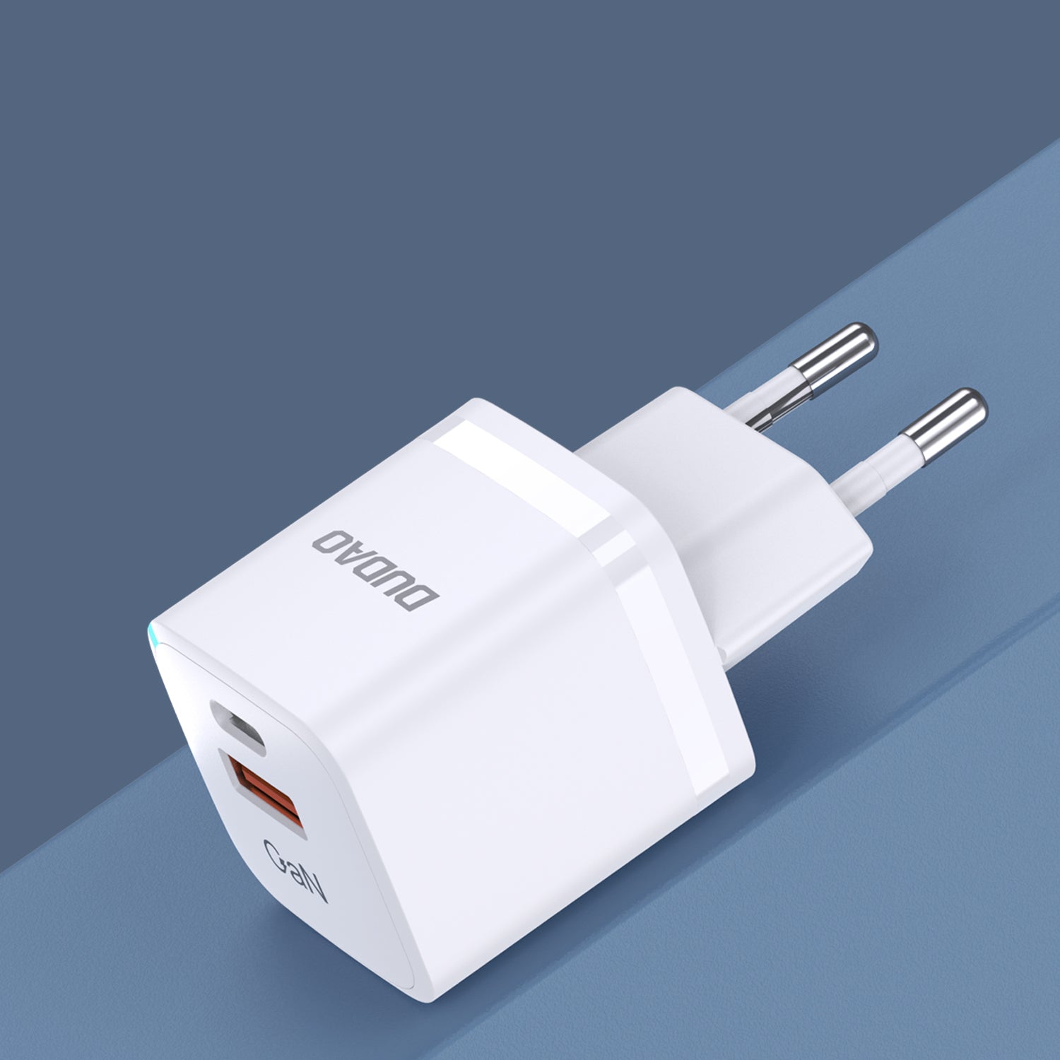 Dudao A13Pro GaN 33W PPS sieninis įkroviklis USB-C/USB, baltas