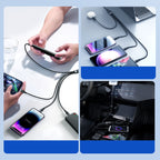 Joyroom laidas Multi-Use Series S-A18 4in1 USB-A - USB-C / USB-C / Lightning / micro USB 1.2m juodas